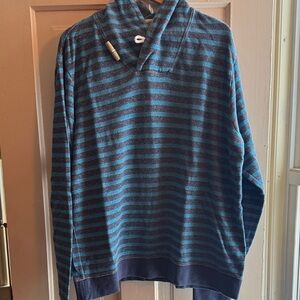 Bonobos Navy and Charcoal Striped Sweater